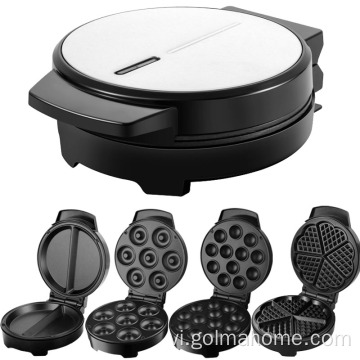 Thương mại Non Stick có thể tháo rời Waff Maker Iron Egg Bubble Waff Heat Ice Cream Panini Sandwich Waff Maker Electric